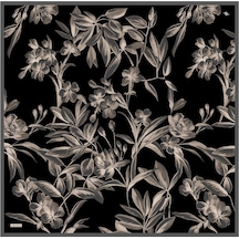 Armine İpek Eşarp 2025 Yaz - 9324-85 Siyah Vizon Twill Siyah Vizon