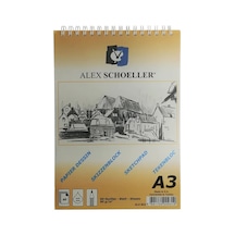 Alex Schoeller Aydınger Bloknot Eskiz Spiralli 60 Yp A3 90 Gr Alx-822