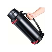 Açık Havada Seyahat Ve Ev İçin Büyük Kapasiteli Yalıtım Termos 1 L Siyah