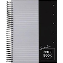 Morning Glory 10000 Çizgili Defter 26x19 Cm Gri 11131-88964