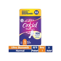 Orkid Platinum Hijyenik Ped Normal 3 x 32'li
