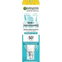 Saf Ve Temiz Bha Niasinamid Günlük Güneş Koruyucu Fluid Yüz Kremi Spf50, 40 Ml