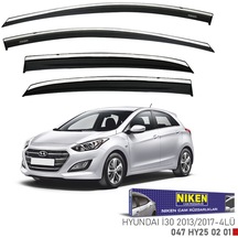 Replax Hyundai İ30 2013-2017 Kromlu Cam Rüzgarlığı 4lü