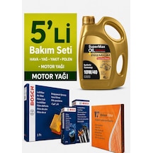 Bosch Skoda Scala 1.6 Dizel Filtre Bakım Seti-supermax Oil Germany 10w40 4lt 2020-2022 5 Li