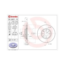 Brembo 09860110 Ön Fren Aynası Corsa C - Combo C 01 11 Meriva A 03 10 Tigra 04 09 260x24x4 Delikli Havalı 0569000
