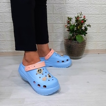 Sonimix 16001 Bebemavisi-pudra Kalın Tabanlı Taşlı Kadın Terlik 001