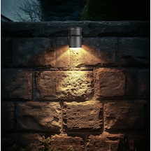 Tekli Çağlayan Aplik Ip54 Dış Mekan Zita Bahçe Aydınlatma Duvar Apliği + Gu10 Led Ampul Gün Iş Gün Işığı