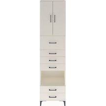 Arges Dolap 3 Raflı 6 Çekmeceli 2 Kapaklı 60x30x243 Aytaşı-ay... Aytaşı