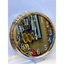 Lüx Duvar Saat Gümüş-camlı 40x40 Gaga-909
