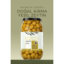 Kozoliv Doğal Ayvalık Çeşidi Kırma Yeşil Zeytin Cam 640 G