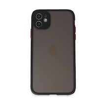 Apple, Uyumlu iPhone 11 Kılıf Montreal Silikon Kapak - Siyah