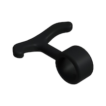 Cateksss 19 Mm Boru İçin Plastik Askılık - Siyah - 20 Li Paket
