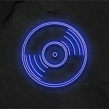 Kayıt Neon Tabela, Oturma Odası Duvar Dekorasyonu Renkli