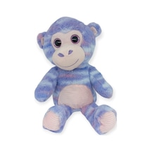 Peluş Renkli Hayvanlar 38 Cm - Maymun Lisinya Mavi