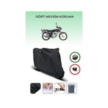Siyah Arka Çanta Uyumlu Kanuni Breton 125 Uyumlu Motosiklet Brandası Motor Örtüsü