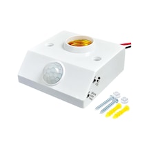 Ayt Ledx Dy-102 Abs 360 Pır Harekete Duyarlı Sensörlü E27 Duy Aparatı Zaman Hasasiyet Ayarlı