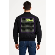 Ön Arka Bomber Ceket - Siyah