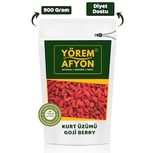 Yörem Afyon Doğanın Kırmızı Mucizesi Kadim Gençlik Sırrı Doğal Gojiberry, Kurt Üzümü Lycium Barbarum 900gr. 900 G