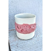 Ceramingo Ozz Glaze Krater Pembe - Dokulu Stoneware Sırı 330 Ml