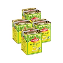 Burcum Yeşil Dökme Çay Teneke Kutu 100 Gr. Dörtlü Paket