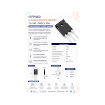 Irfp460 N Kanal Power Mosfet To-247 - 500v 20a