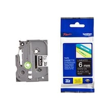 BROTHER P-TOUCH TZE-315 TZE-TAPE 6MM SİYAH ÜZERİNE BEYAZ LAMİNASY