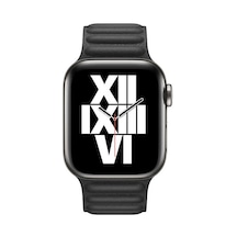 Watch 44mm Uyumlu Krd-34 Deri Zore Kordon-siyah