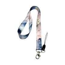 Mermer Desenli Boyun İpi Telefon Askısı Lanyard Acik Yeşil