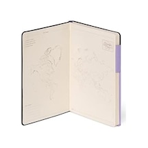 - Not Defteri, Kareli, Medium, 192 Sayfa, Yumuşak Pu Cilt, Fsc Sertifikalı Kağıt, Fildişi Kağıt, 90 G/m², Aylık Planlayıcı, Adres Defteri, Yer İşareti, 13 X 21 Cm, Renk Lavanta 103 Ivory