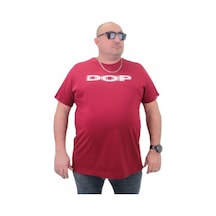Starbattal Erkek Büyük Beden Sıfır Yaka Tişört Dop 23176 Bordo-Bordo