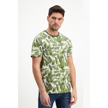 Rich Desenli Erkek Bisiklet Yaka T-Shirt