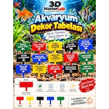 Akvaryum Dekor Tabela Akvaryum Aksesuarı