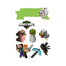 Minecraft Yenilebilir Cupcake Ve Pasta Resim Baskı