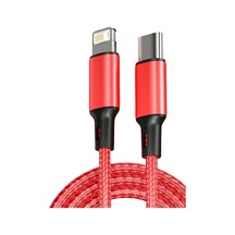 Pd 30w Usb Kablosu İphone Uyumlu 14 13 12 11 Pro Max 7 8 14 Artı Xs Xr Hızlı Kırmızı 2m