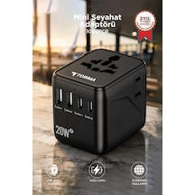 Mini Boy Evrensel Seyahat Adaptörü 20w Gan Iıı Hızlı Şarjlı Akıllı Dünya Prizi 1005fcr