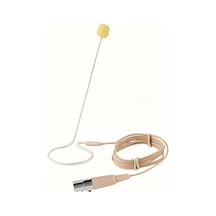 Sunshine011 Bej Rengi 4 Pin Xlr Mikrofonlu Kulaküstü Kulaklık Esnek Boyunlu Ve Ayarlanabilir