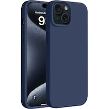 Apple iPhone Uyumlu - 15 Kılıf First Silikon - Lacivert
