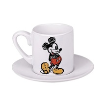 Mickey Mouse Türk Kahvesi Fincanı Beyaz