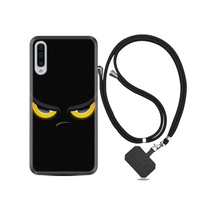 Samsung Uyumlu Galaxy A70 Kılıf Ipli Askılı Black Eyes 1644