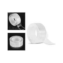 2 Metre X 3 Cm Şeffaf Güçlü Nano Çift Taraflı Jel Yapıştırıcı Bant