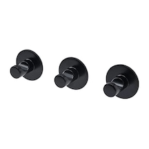 Ikea Skoghall Banyo Askısı 3 Kancalı 3'li Siyah