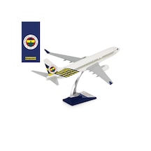 Zekupp Boeing 737-800 1/100 Ölçek Fenerbahçe Lisanslı Beyaz Tasarım Maket Uçak