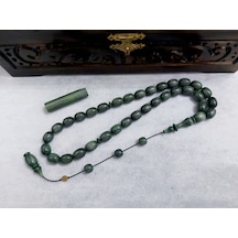 Ferdi Güven Usta Eseri Çizgili Fransız Galalit Tesbih 9.5x12.5