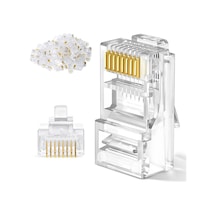 100 Adet Rj45 Cat 5 Konnektör 8p8c Ethernet Jakı Rj45 Cat5 Konnek