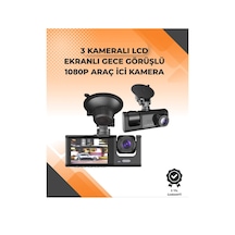 3 Kameralı Dashcam Sistem Geri Görüş Yardımı, Park Koruması Ve G-sensör