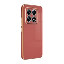 Xiaomi Mi 14t Pro Uyumlu Volet Silikon - Kırmızı