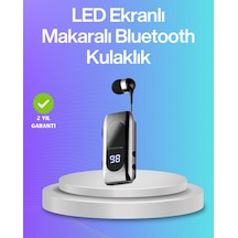 Bluetooth 5.2 Klipsli Kablosuz Kulaklık Dijital Ekran & Titreşimli Uyarı