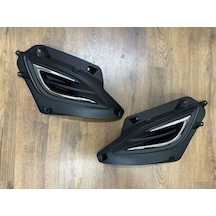 Hyundai İ20 Sis Lamba Kapağı Sağ Sol Set Nikelajlı 2012-2014