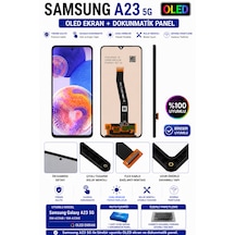Samsung Uyumlu A23 5g Oled Çıtalı Lcd Ekran Dokunmatik Siyah