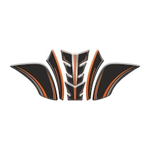 Rks Tnt 202 2022 - 2024 Uyumlu Tank Pad 002 Siyah-turuncu